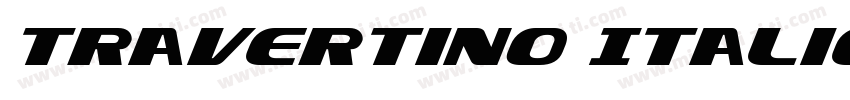 Travertino Italic字体转换